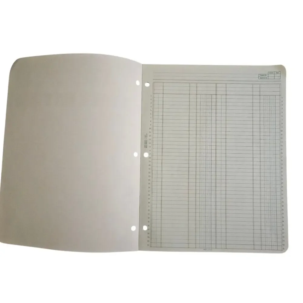 Vintage Boorum & Pease Accountants Work Sheet Pad 8800 DE Ledger 3 Hole Paper